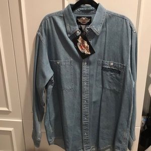 Men’s Denim Harley Davison shirt
